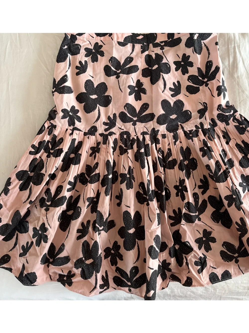 Marni Summer 2014 Pink Floral Pleated Skirt